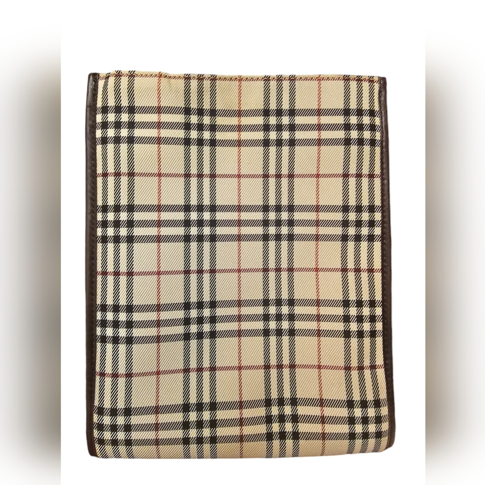 Burberry Nova Check & Brown Leather Crossbody w/ COA - Picture 3 of 13